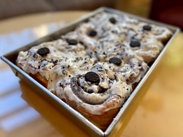 Cookies and Cream Cinnamon Rolls